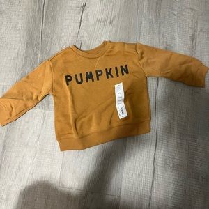 Little Co by Lauren Conrad PUMPKIN sweatshirt size 6m